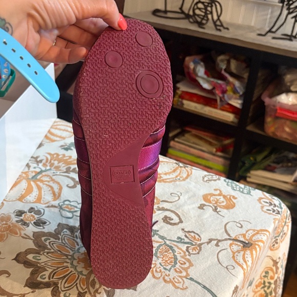 Coach Kirby Sateen Shoes - Plum - Picture 9 of 10